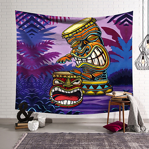 

Tiki African Wall Tapestry Art Decor Blanket Curtain Hanging Home Bedroom Living Room Decoration Polyester