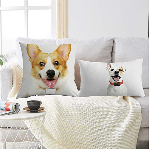 

Dog Corgi Double Side Cushion Cover 2PC Soft Decorative Square Throw Pillow Cover Cushion Case Pillowcase for Bedroom Livingroom Superior Quality Machine Washable Outdoor Cushion for Sofa Couch Bed Chair