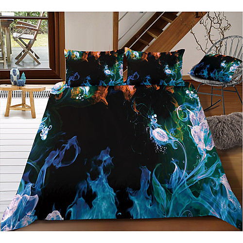 

Colorful Tie Dye Duvet Cover Set Boho Hippie Bedding Set Rainbow Tie Dyed Comforter Cover Queen 3 Pieces for Kids Teens Adults 1