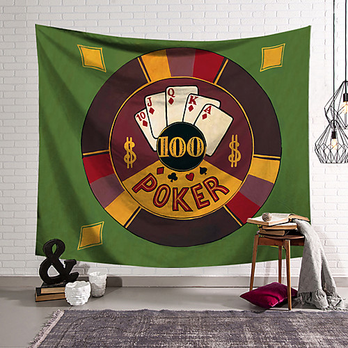 

Poker Card Wall Tapestry Art Decor Blanket Curtain Hanging Home Bedroom Living Room Decoration Polyester