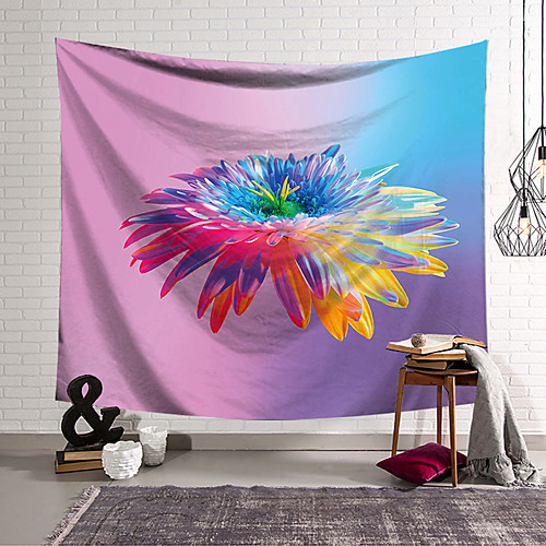 

Flower Portrait Wall Tapestry Art Decor Blanket Curtain Hanging Home Bedroom Living Room Decoration Polyester