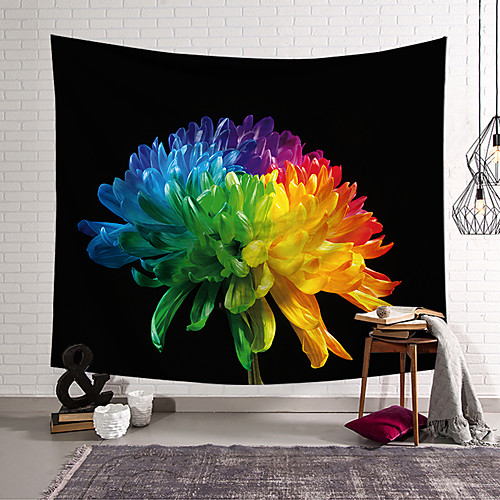 

Flower Portrait Wall Tapestry Art Decor Blanket Curtain Hanging Home Bedroom Living Room Decoration Polyester