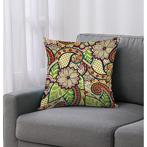 

Paisley Bandanna Double Side Cushion Cover 1PC Soft Decorative Square Throw Pillow Cover Cushion Case Pillowcase for Bedroom Livingroom Superior Quality Machine Washable Outdoor Indoor Cushion for Sofa Couch Bed Chair