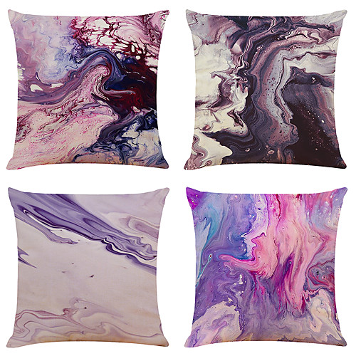 

Art Abstract Double Side Cushion Cover 4PC Soft Decorative Square Throw Pillow Cover Cushion Case Pillowcase for Bedroom Livingroom Superior Quality Machine Washable Outdoor Indoor Cushion for Sofa Couch Bed Chair