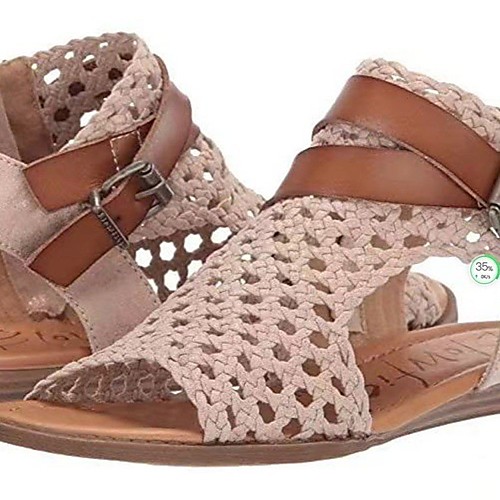 

Women's Sandals Flat Heel Round Toe Mesh Solid Colored Black Beige Coffee