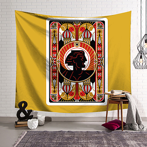 

Poker Card Wall Tapestry Art Decor Blanket Curtain Hanging Home Bedroom Living Room Decoration Polyester