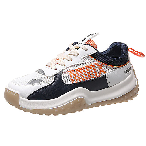 

Women's Trainers Athletic Shoes Flat Heel Round Toe Athletic PU Red Blue
