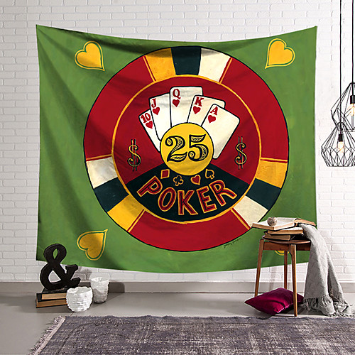 

Poker Card Wall Tapestry Art Decor Blanket Curtain Hanging Home Bedroom Living Room Decoration Polyester