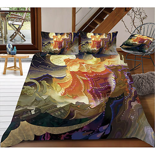 

Colorful Tie Dye Duvet Cover Set Boho Hippie Bedding Set Rainbow Tie Dyed Comforter Cover Queen 3 Pieces for Kids Teens Adults 1