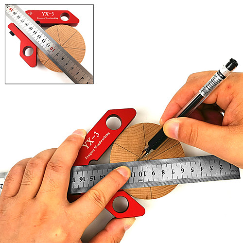 

YX-3 Woodworking Scribe Woodworking Right Angle Ruler Center Scriber Angle Ruler 45/90 Degree Scriber