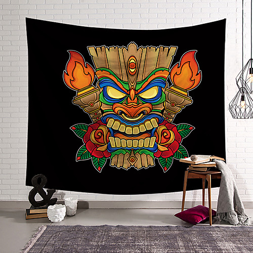 

Tiki African Wall Tapestry Art Decor Blanket Curtain Hanging Home Bedroom Living Room Decoration Polyester