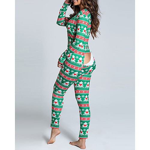 

Santa Suit Cosplay Costume Women's Adults' Special Christmas Christmas Polyester Fabric Onesie
