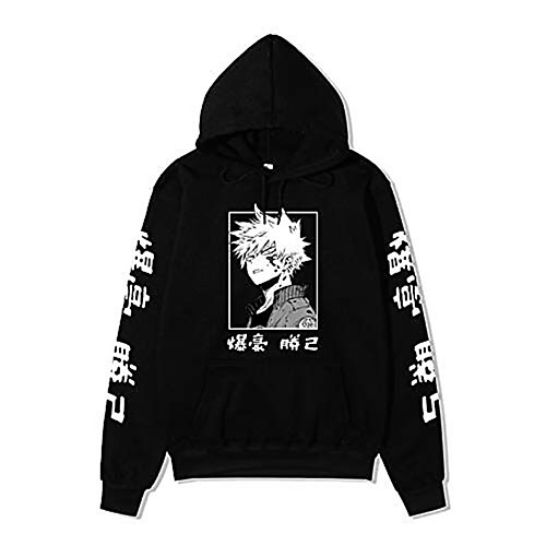 

Japanese Anime My Hero Academia Hoodie Bakugou Katsuki Pullover Kapuzenpullover Streetwear Casual Sweatshirts Hoodies Outwear Jacket Drawstring Pullover Cospay Costume Anime Tops