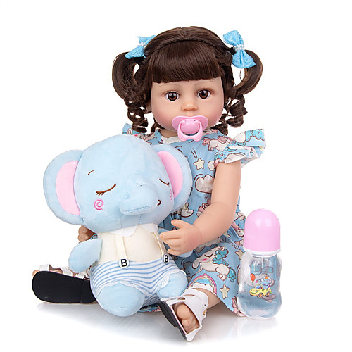 

22 inch Reborn Doll Reborn Toddler Doll Doll Reborn Baby Doll Gift Cute Lovely Creative Cloth with Clothes and Accessories for Girls' Birthday and Festival Gifts