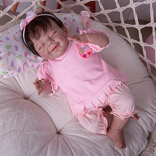 

20 inch Reborn Doll Reborn Toddler Doll Doll Reborn Baby Doll Gift Cute Lovely Creative Cloth with Clothes and Accessories for Girls' Birthday and Festival Gifts
