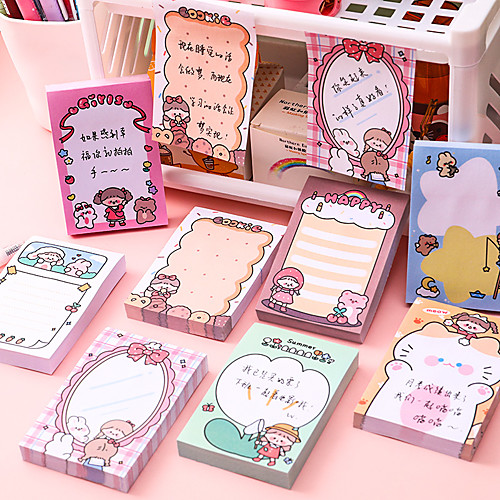 

10 pcs Sticky notes 3times;4 Inch White Paper Self-adhesive Repeatable Paste Post It Notes for School Office Business