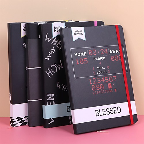 

4 pcs Notebook Ruled A5 5.8×8.3 Inch A7 2.9×4.1 Inch Retro Aesthetic Paper Hardcover Portable 100 Pages Notebook for Office Business Student