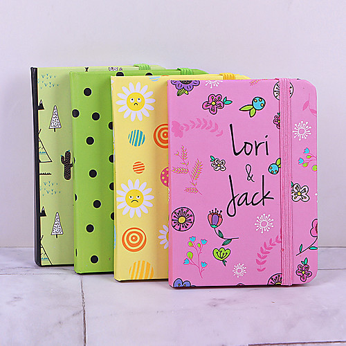 

4 pcs Notebook Ruled A7 2.9×4.1 Inch Retro Aesthetic Paper Hardcover Portable 100 Pages Notebook for Office Business Student