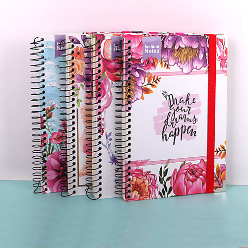 

4 pcs Notebook Ruled B5 6.9×9.8 Inch Retro Aesthetic Paper Hardcover Portable 96 Pages Notebook for Office Business Student
