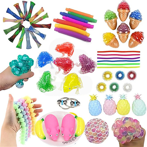 

23pcs Sensory Fidget Toys Set Bundle-DNA Marble and Mesh Stress Relief Balls with Fidget Hand Toys for Boy Girl Adults Calming Toys for ADHD Autism Anxiety Relief