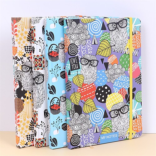 

4 pcs Notebook Ruled A6 4.1×5.8 Inch A7 2.9×4.1 Inch Retro Aesthetic Paper Hardcover Portable 80 Pages Notebook for Office Business Student