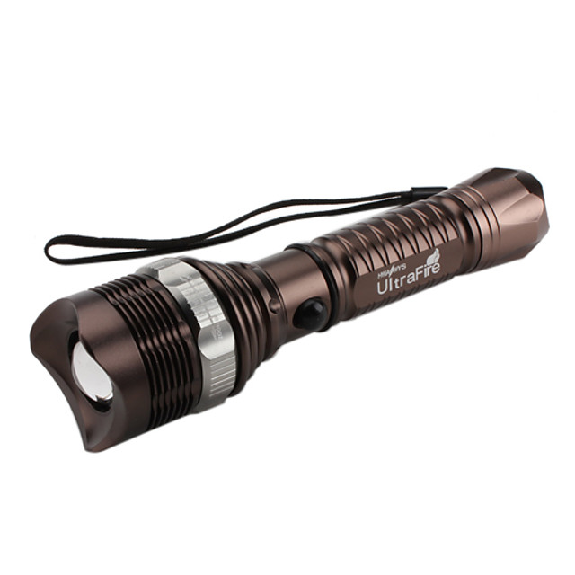 Ultrafire Sg 8066 Rechargeable 3 Mode Cree Xr E Q5 Led Flashlight Set 230lm 1x Brown 4039 21 33 59