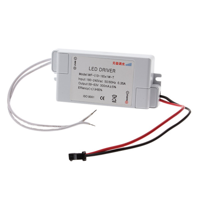 13-18W Dimmable LED Constant Current Source Power Supply Driver (180 ...