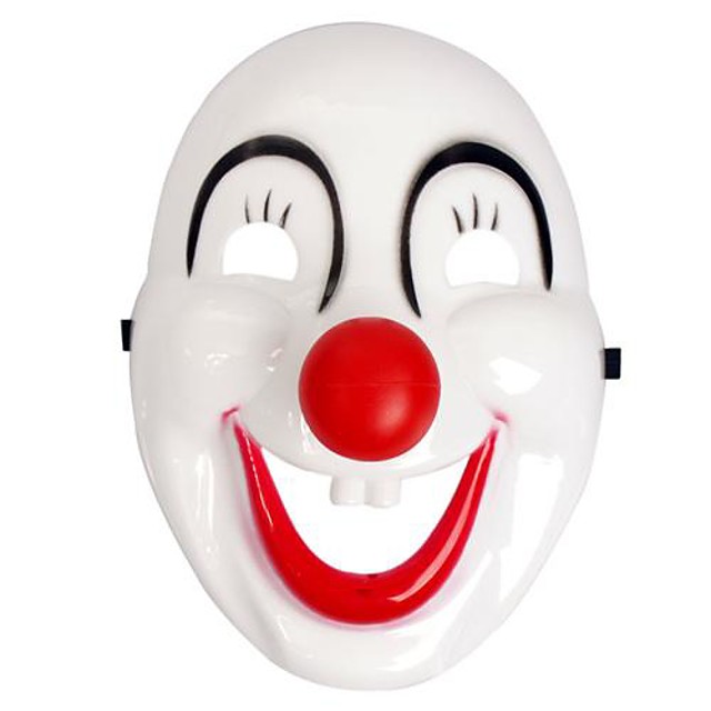 Thicken Multi-color Clown Joker Red Nose Mask Full Face Cosplay Gadgets ...