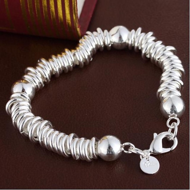 Women's Chain Bracelet - Sterling Silver Bracelet For Party / Daily ...