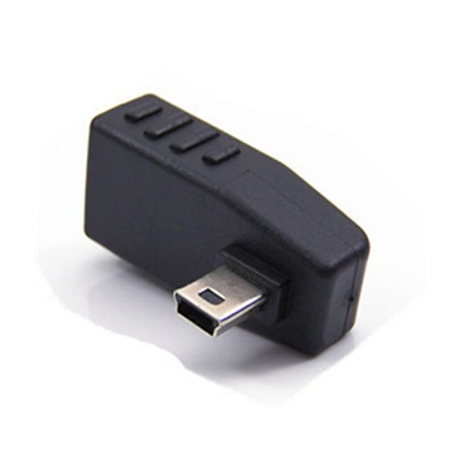 USB Typ A-Buchse auf Mini-USB-B-Stecker OTG 90 abgewinkelt Car-Audio ...