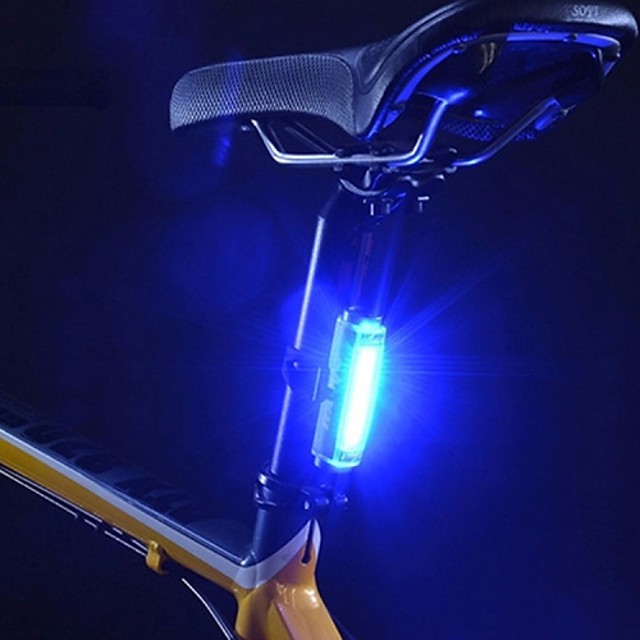 blue bicycle lights