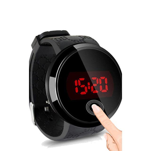 Voor heren Polshorloge Digitaal horloge Digitaal horloge Waterbestendig Wit / Zilver Zwart Zwart / Wit / Silicone / Twee jaar / Aanraakscherm LED / Twee jaar 2020 – €9.44