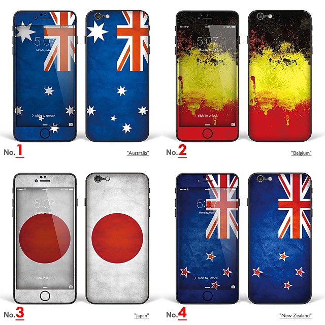 Iphone 6 Plus 6s Ainsi Que L Autocollant D Art Du Corps De La Peau Australie Belgique Japon Nouvelle Zelande Serie Drapeaux De 4819374 2021 A 8 39