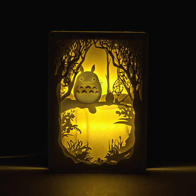 1kpl Totoro Kolmiulotteinen Veistos Siluetti Lampun Makuuhuoneen Kuvakehyksen Lamppu Yopoytalamppu 5240308 2021 Hintaan 53 99