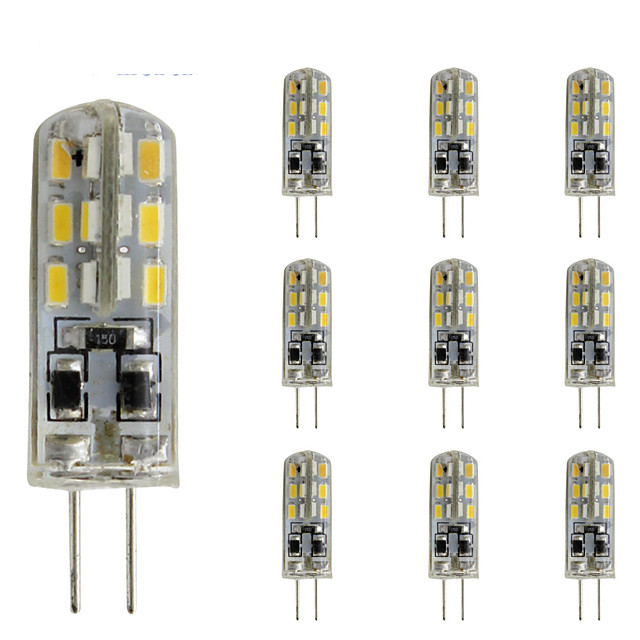 10 stücke 1,5 watt schlank g4 led kristallbirne bi-pin 24 ...