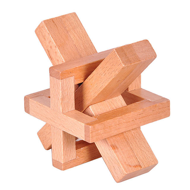 Houten puzzels IQ breinbrekers Luban houten 3Dpuzzel Plezier IQtest