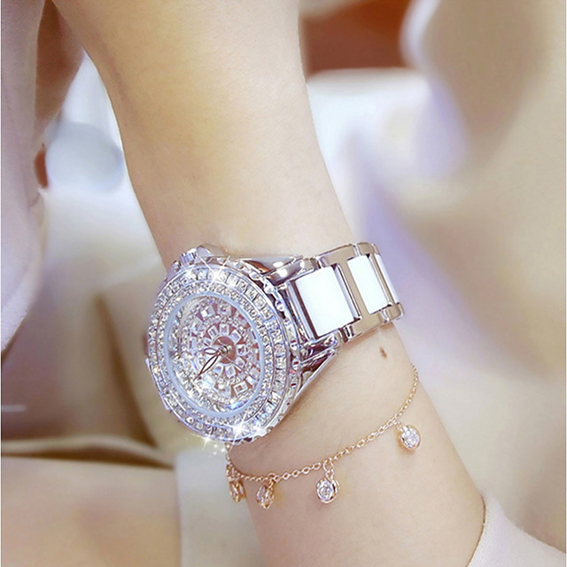 Women S Ladies Luxury Watches Bracelet Watch Analog Quartz Charm Water Resistant Waterproof Creative Imitation Diamond One Year Stainless Steel Stainless Steel Ceramic 21 26 99