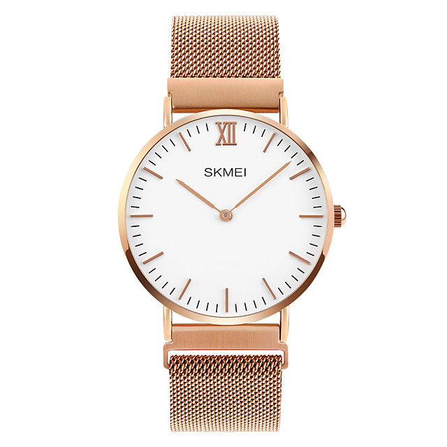 skmei rose gold watch