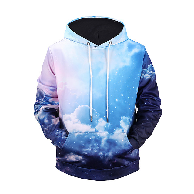 color block mens hoodie