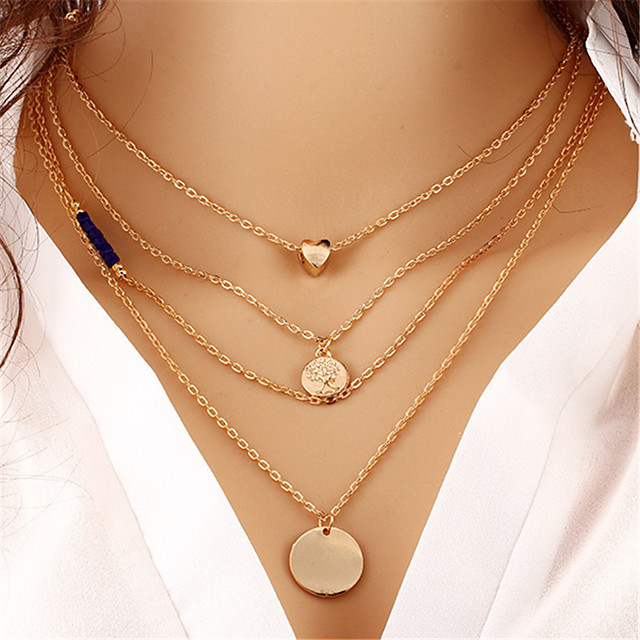 ladies layered necklace