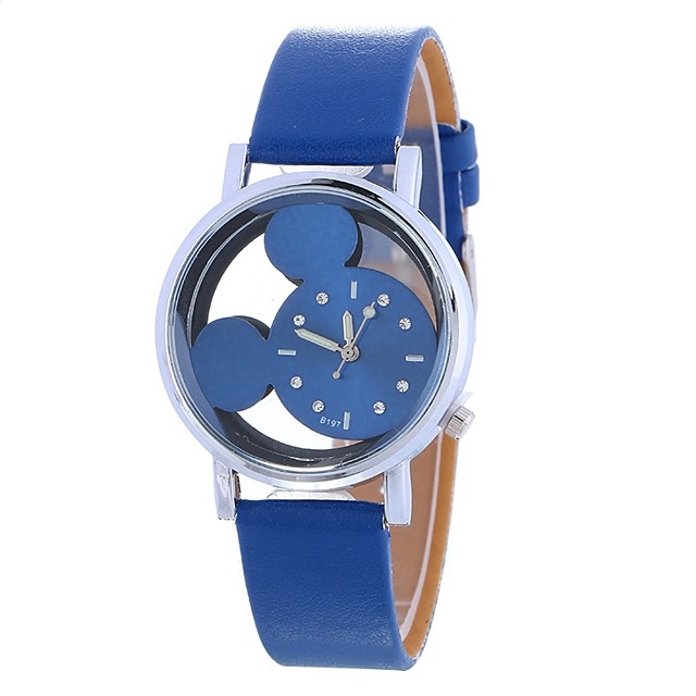 Femme Montre Tendance Quartz Cuir PU à Carreaux Noir ...