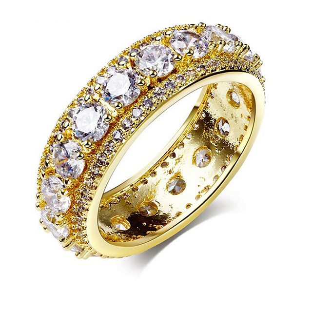 18 Karat Plaqué Or Zircon Cubique Bar et Circle silver ring//cadeaux pour elle//moderne anneau