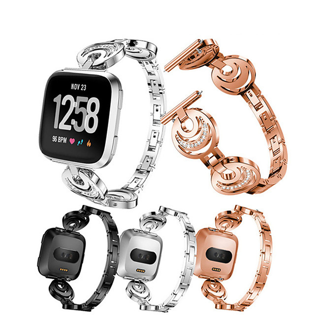 Bracelet de Montre pour Fitbit Versa Fitbit Bracelet Sport Acier