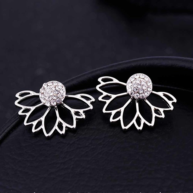 Fashion Femmes Or Fleur Géométrique oreille Boucle d/'oreille à Clous Pour Fête De Mariage Bijoux