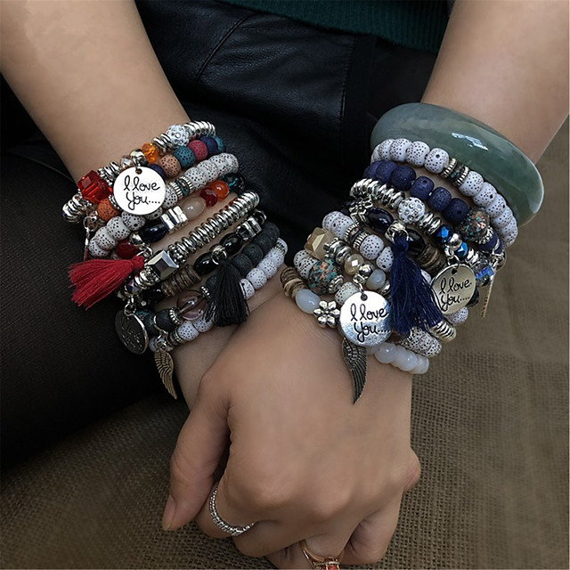 stacking charm bracelets