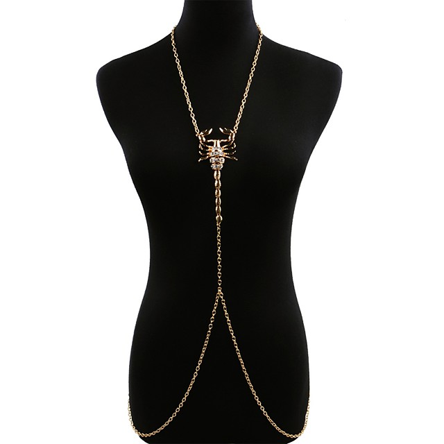 Body Chain Ladies Holiday Tropical Women's Body Jewelry For Club Bikini  Long Alloy Creative Gold Silver 1pc 6983244 2021 – $11.54