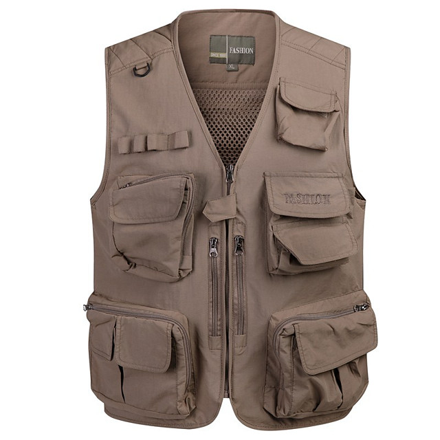 Men's Hiking Fishing Vest Work Vest Outdoor Casual Lightweight with ...