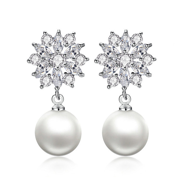 stylish pearl earrings