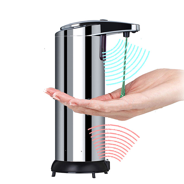 dispensador de jabón automático equipado con interruptores ajustables