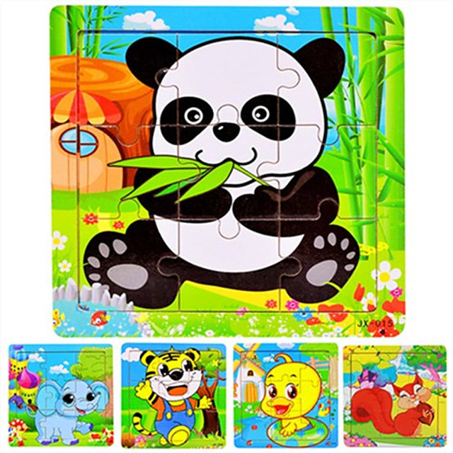 Bear Panda Marine animal Jigsaw Puzzle Wooden Puzzle Educational Toy